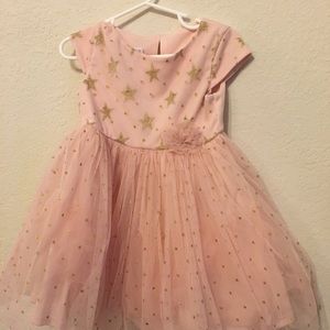 Stunning pink dress with gold stars!